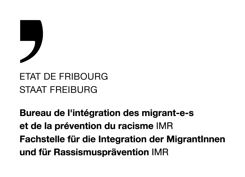 Logo du Bureau de l'intégration des migrant-e-s et de lprévention du racisme (IMR)